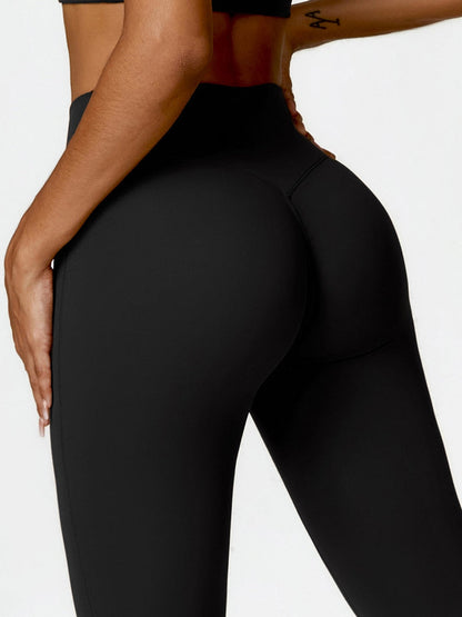 BUYCO Female Ruched Back Seamless Yoga Leggings