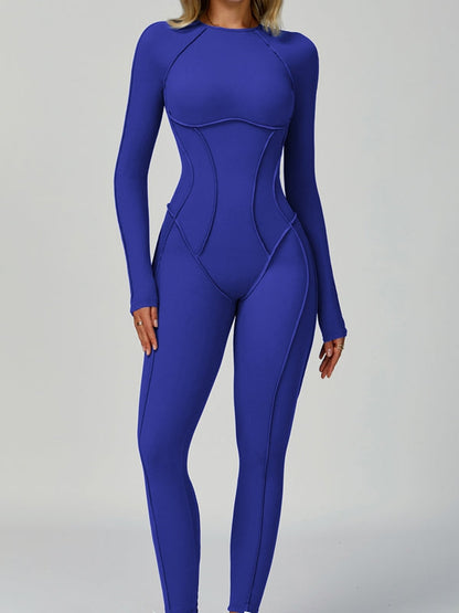 BUYCO Female Heart Backless Long Sleeves Jumpsuit