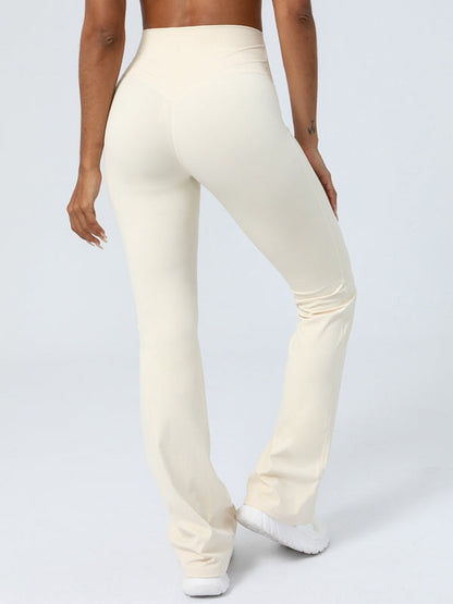 BUYCO Female Unique Hip Stripes Flare Leggings