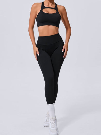 BUYCO Female Pocket Cutout Cross Back Ruched Back Tracksuit