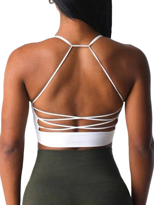 BUYCO Female Cross Back Yoga Sports Bras