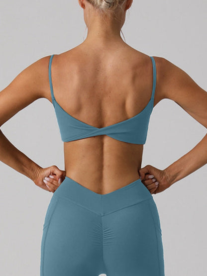 BUYCO Female Twist Back Sports Bras