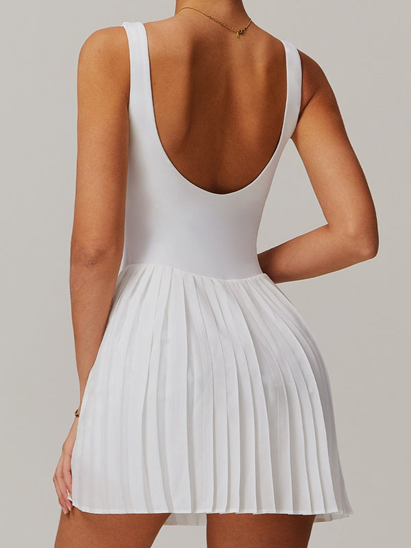 BUYCO Female Backless 2 In 1 Quick-dry Dress