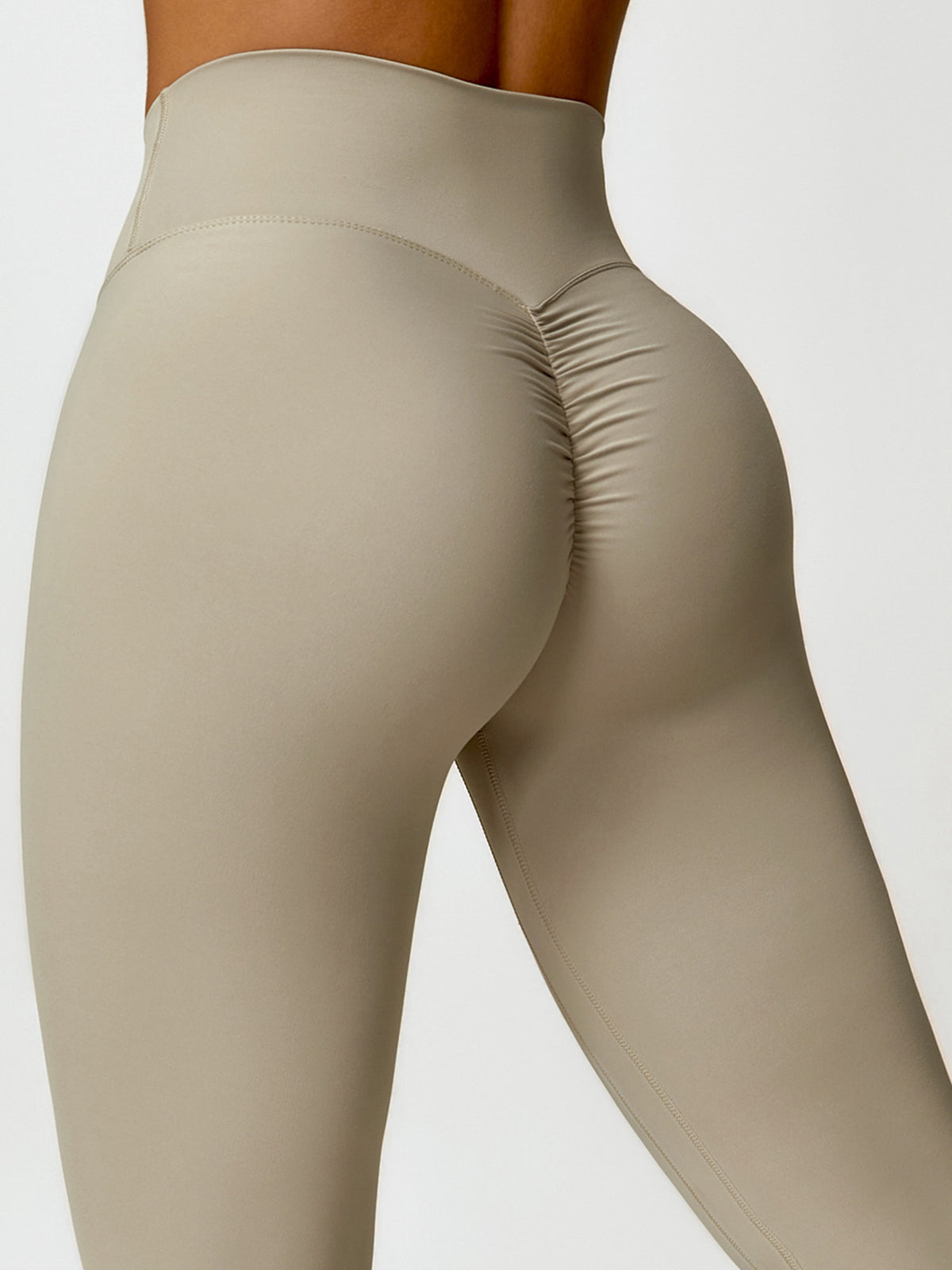 BUYCO Female Ruched Back High-rise Leggings