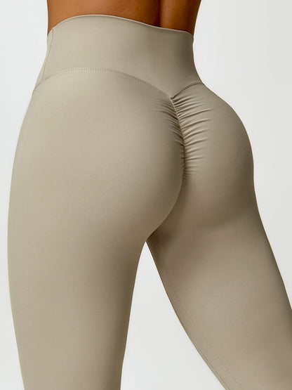 BUYCO Female Ruched Back High-rise Leggings