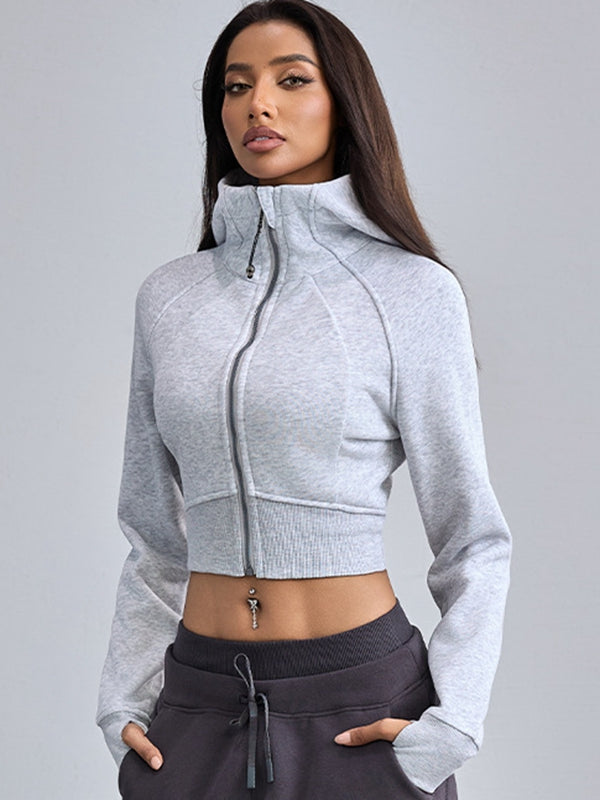 BUYCO Female Pocket Zipper Hoodie