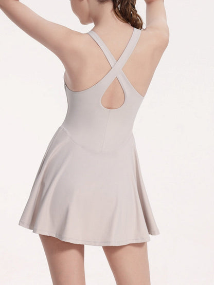 BUYCO Female Cross Back  2 In 1 Anti-glare Quick-dry Dress