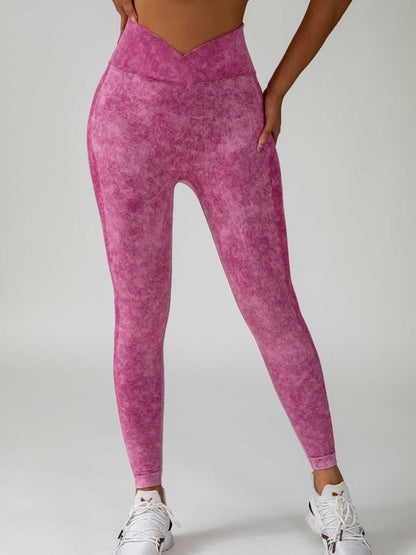 BUYCO Female Denim Ruched Back High-rise Leggings