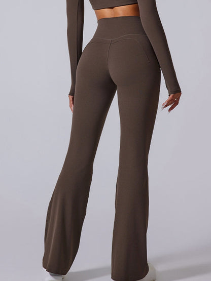 BUYCO Female Flare High-rise Hip-lift Yoga Leggings