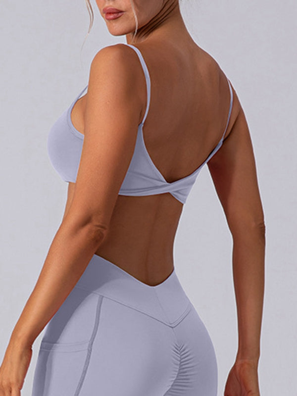 BUYCO Female Twist Back Sports Bras