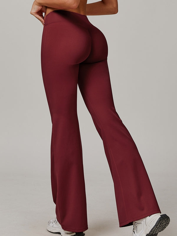 BUYCO Female Fitted V-shape Waist Flare Backless Short Tracksuit
