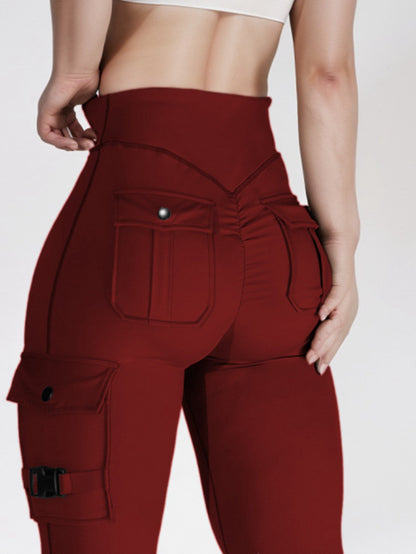 BUYCO Female Pocket Ruched Back Leggings