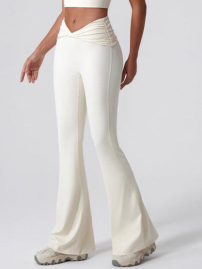 BUYCO Female Twist Flare Hip-lift Leggings