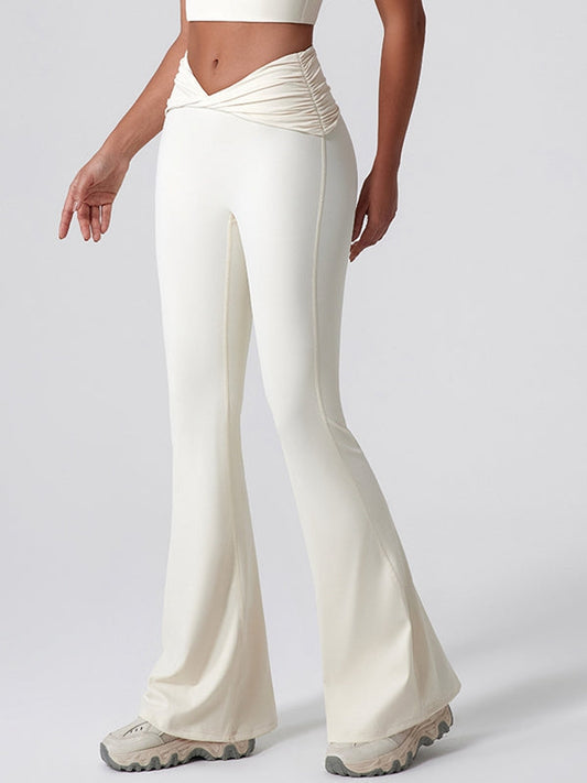 BUYCO Female Twist Flare Hip-lift Leggings