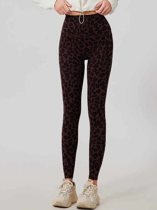 BUYCO Female Fleece Leopard Print Leggings