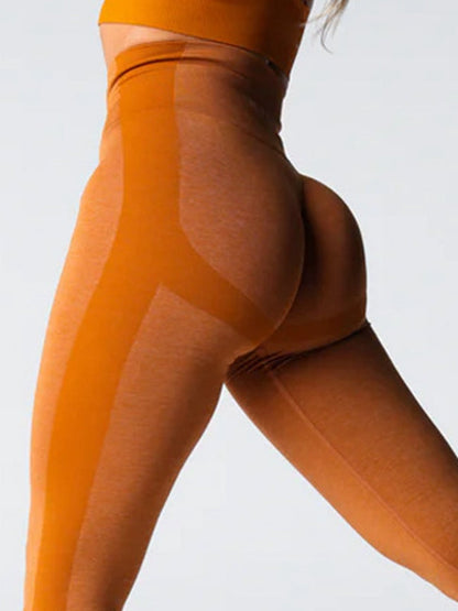 BUYCO Female Fitted Ruched Back Hip-lift Seamless Leggings