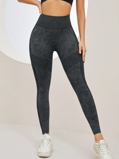 BUYCO Female Denim Ruched Back High-rise Leggings