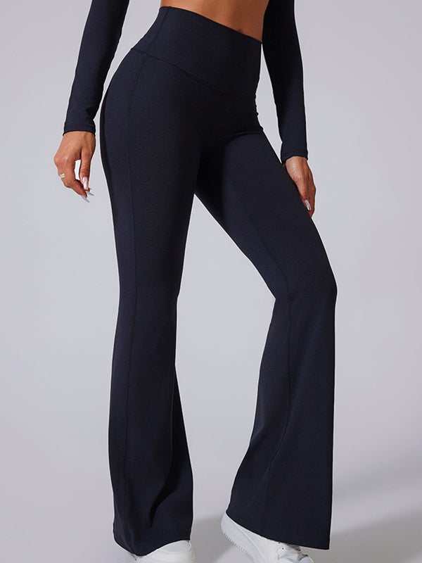 BUYCO Female Flare High-rise Hip-lift Yoga Leggings