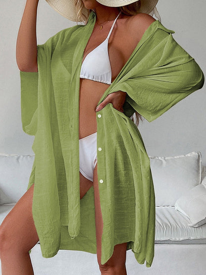 BUYCO Female Fitted Quick-dry Without Bikini Set Swimwear Cover-up