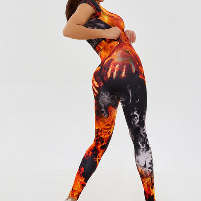 BUYCO Female Skeleton Print Tracksuit
