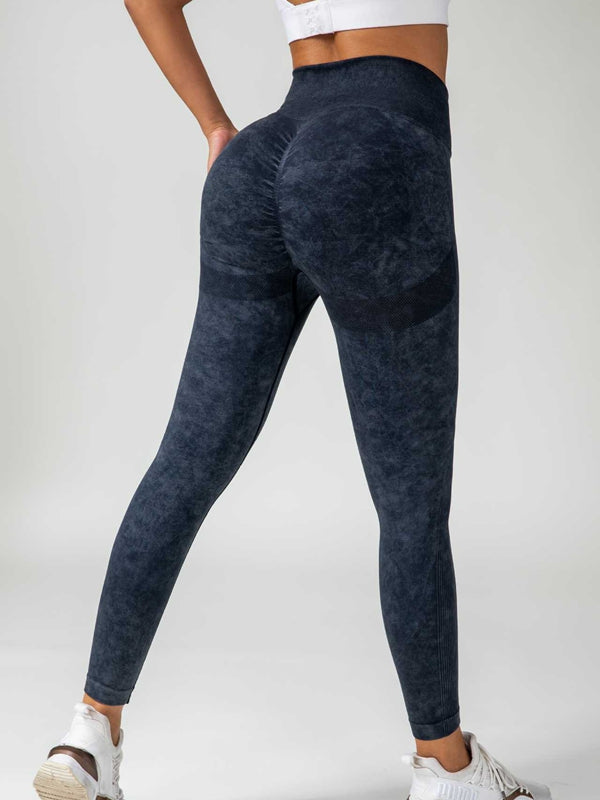 BUYCO Female Denim Ruched Back High-rise Leggings
