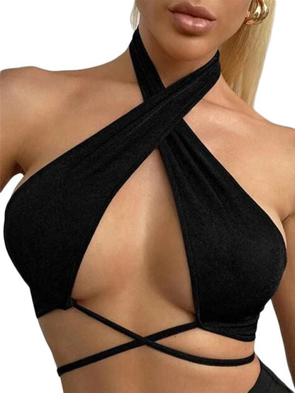 BUYCO Female Fitted Cross Lift Lace-up Sports Bras