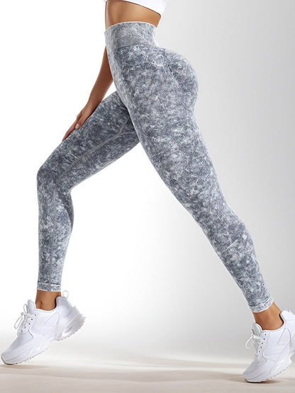 BUYCO Female Seamless Denim Ruched Back Leggings