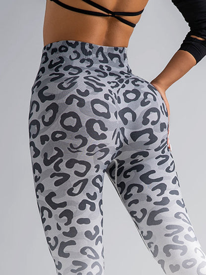 BUYCO Female Trendy Leopard Print Ombre Leggings