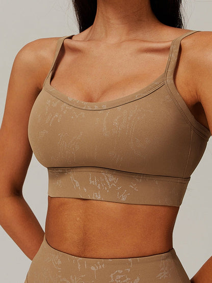 BUYCO Female Fitted Modern Stamping Print Sports Bras