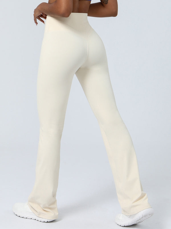 BUYCO Female Unique Hip Stripes Flare Leggings