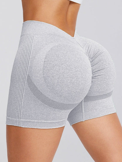 BUYCO Female Deep V Back Ruched Back Seamless Shorts