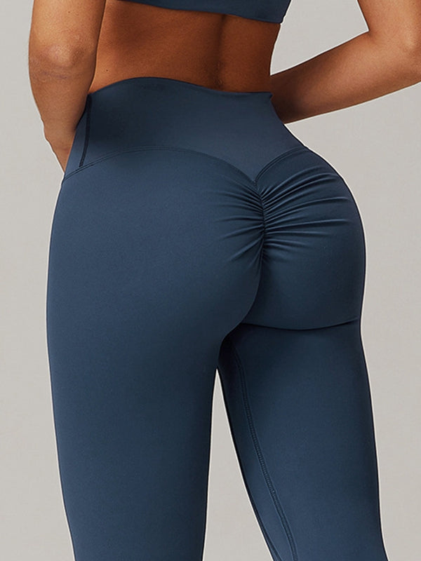BUYCO Female Ruched Back High-rise Leggings