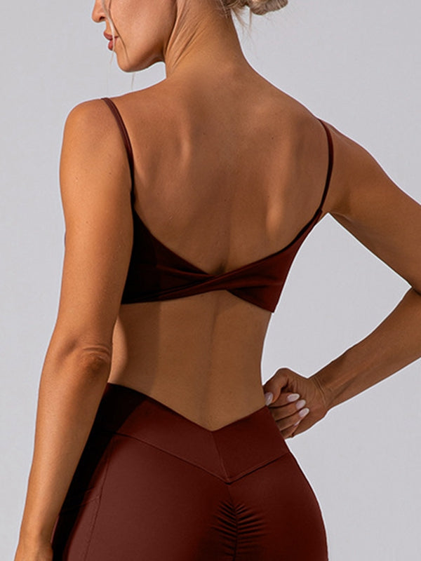 BUYCO Female Twist Back Sports Bras