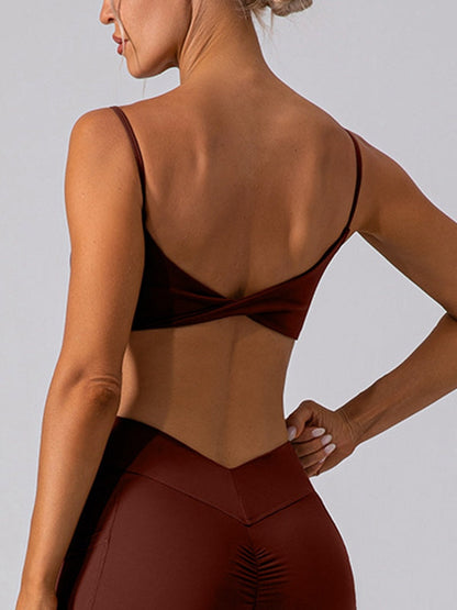 BUYCO Female Twist Back Sports Bras