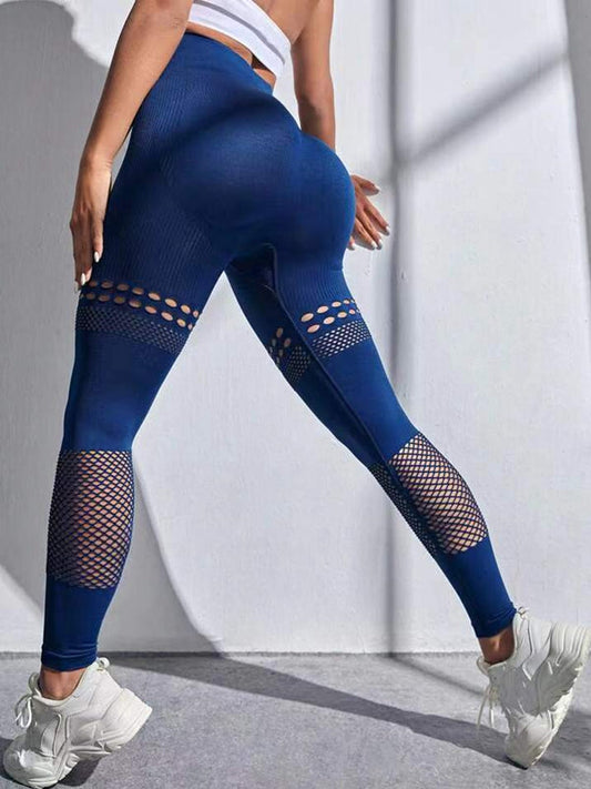 BUYCO Female Fishnet Ruched Back Fit Leggings