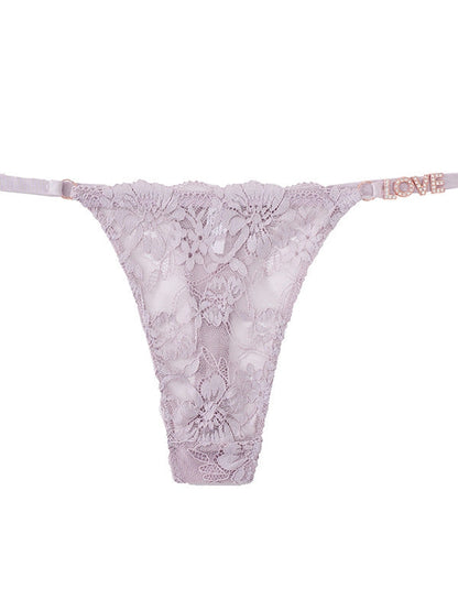 BUYCO Femal Fitted Mesh Lace Metal Panties