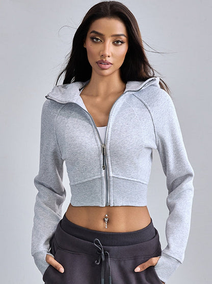 BUYCO Female Pocket Zipper Hoodie
