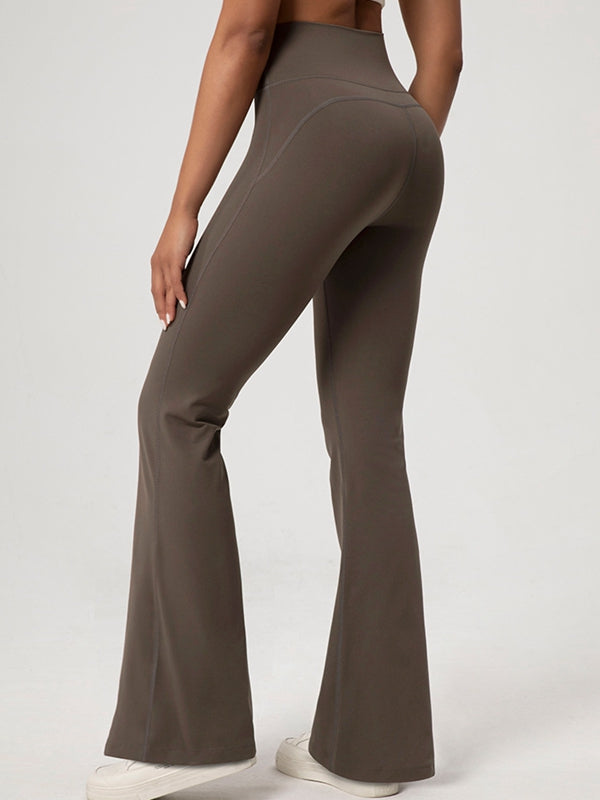 BUYCO Female Fleece Flare Elastic Tight Leggings