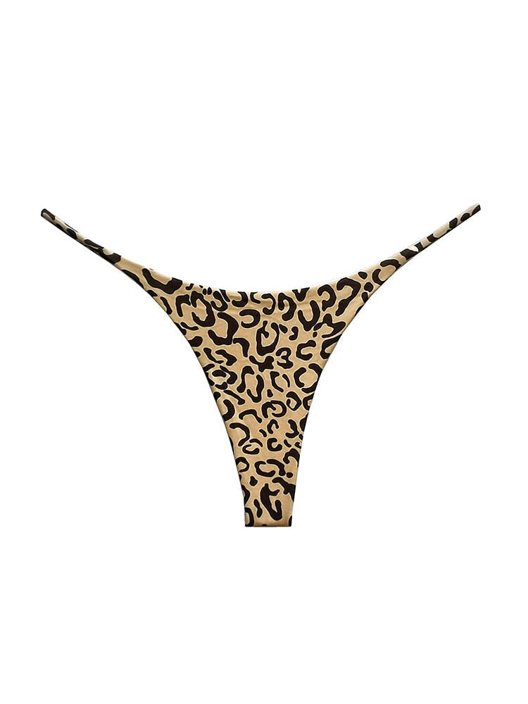 BUYCO  Female Leopard Print T-back Thong