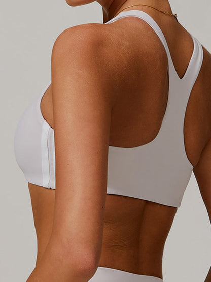 BUYCO Female Contrast Color Stripes Sports Bras