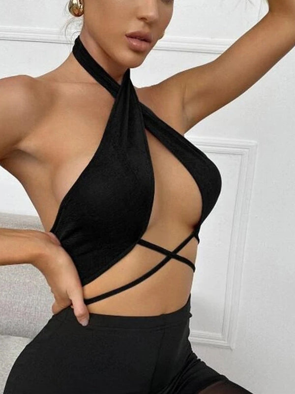 BUYCO Female Fitted Cross Lift Lace-up Sports Bras