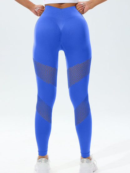 BUYCO Female Fishnet Quick Dry Tight Yoga Leggings