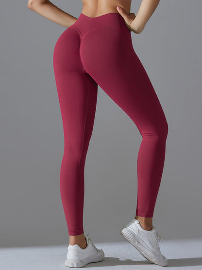 BUYCO Female Seamless Ruched Back Yoga Leggings