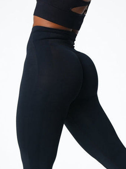 BUYCO Female Fitted Ruched Back Hip-lift Seamless Leggings