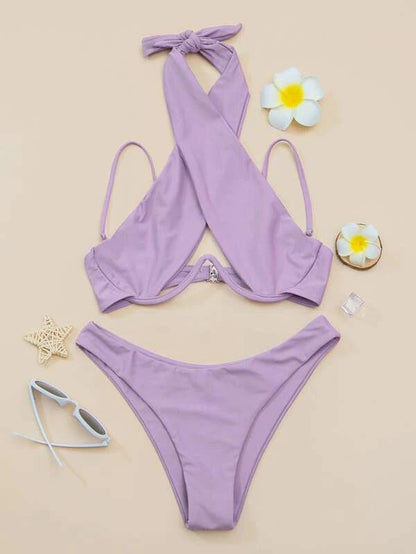 BUYCO Female Cross Beach Bikini Set