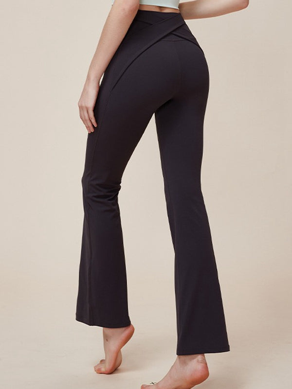 BUYCO Female Cross Flare High-waisted Hip-lift Leggings