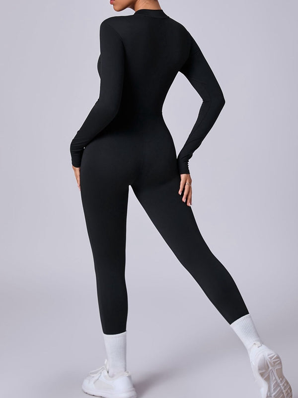 BUYCO Female Zipper with Chest Pads Jumpsuit
