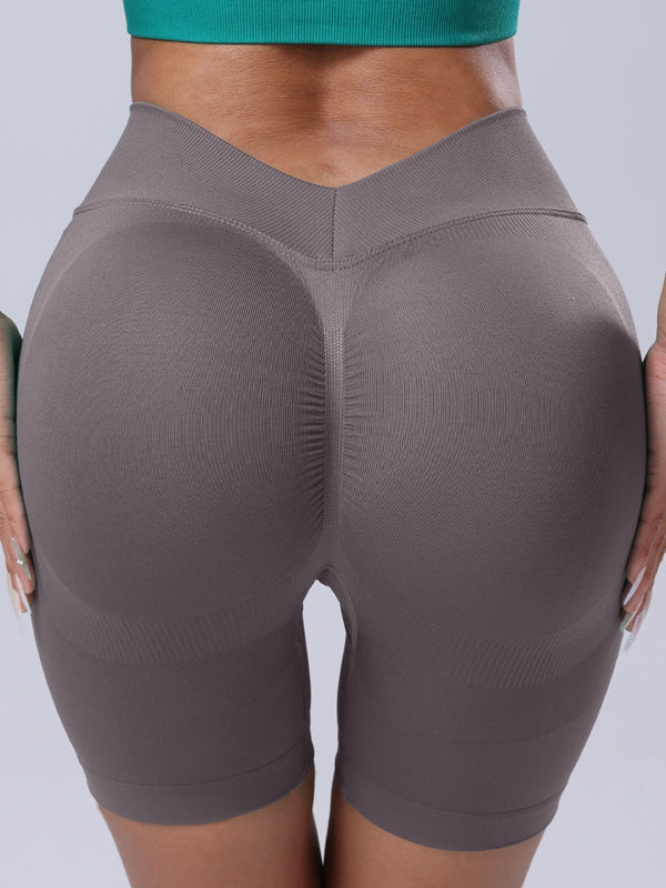 BUYCO Female Deep V Back Ruched Back Shorts