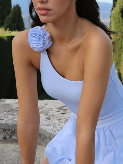 BUYCO Female Flower Tailoring Backless Tank