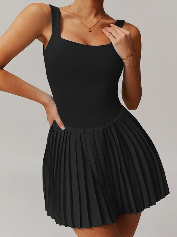 BUYCO Female Backless 2 In 1 Quick-dry Dress